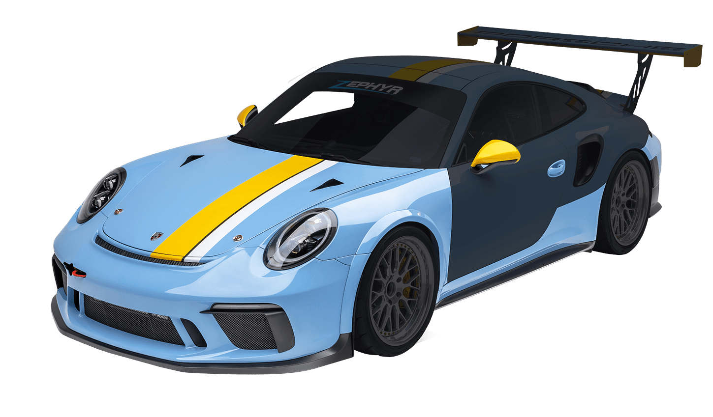 Porsche 911 Front End & Rockers Protection Coverage Visualization