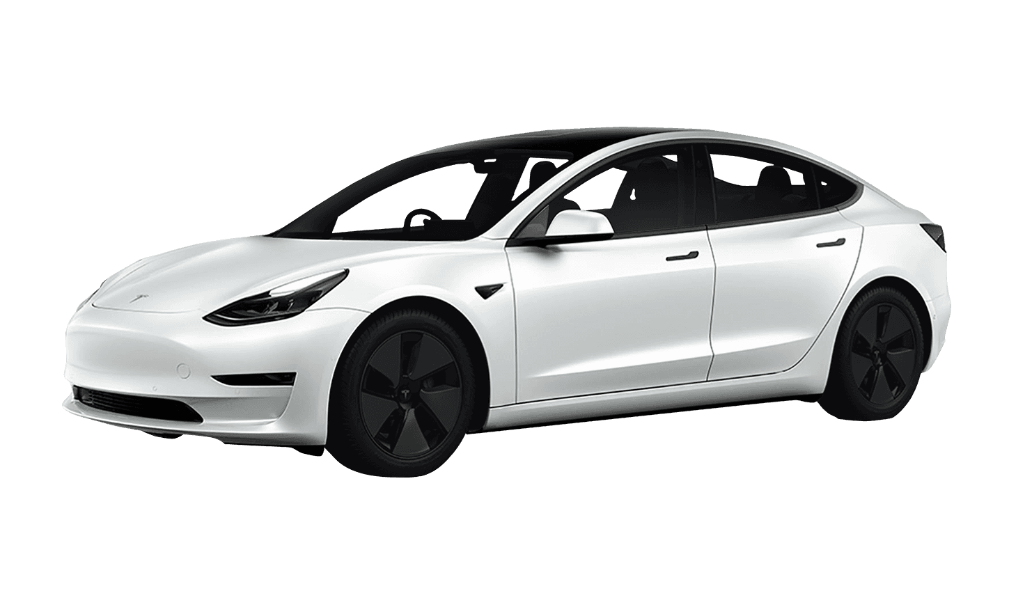 Tesla Model 3 Full Car Protection Coverage Visualization